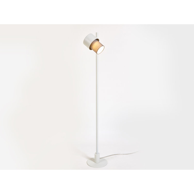 Aiona 125cm Floor Lamp, Sand, White