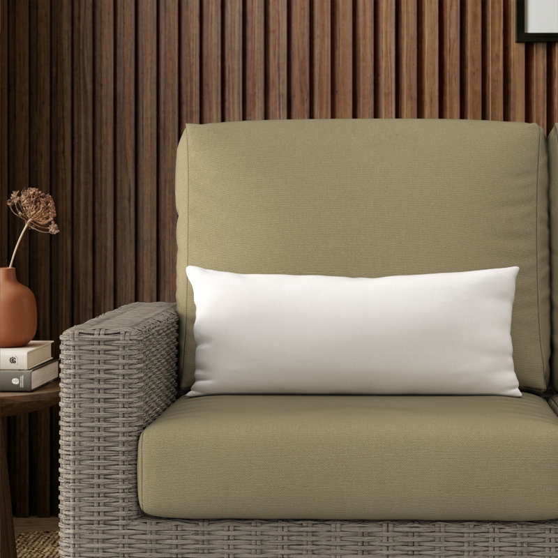 Coussin lombaire intérieur / extérieur Sunbrella®, Toile Sunbrella® naturel
