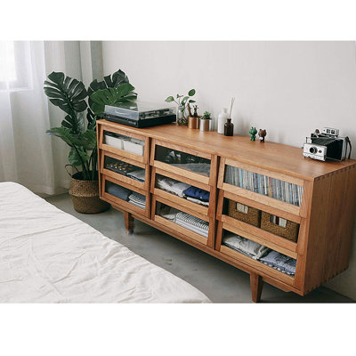 Transparent Storage Sideboard Display Cabinet
