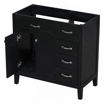Meuble-lavabo 36 po sans lavabo, base d'armoire seulement, armoire de salle de bain