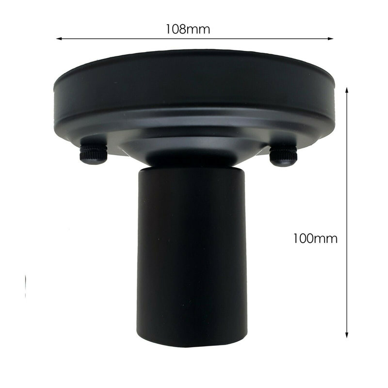 Lentini Flush Mount, Black