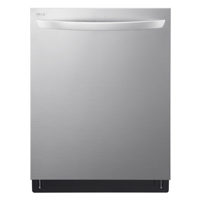 LG 24 in. in PrintProof Black Stainless Steel Top Control Dishwasher with TrueSteam, QuadWash and Dynamic Dry
