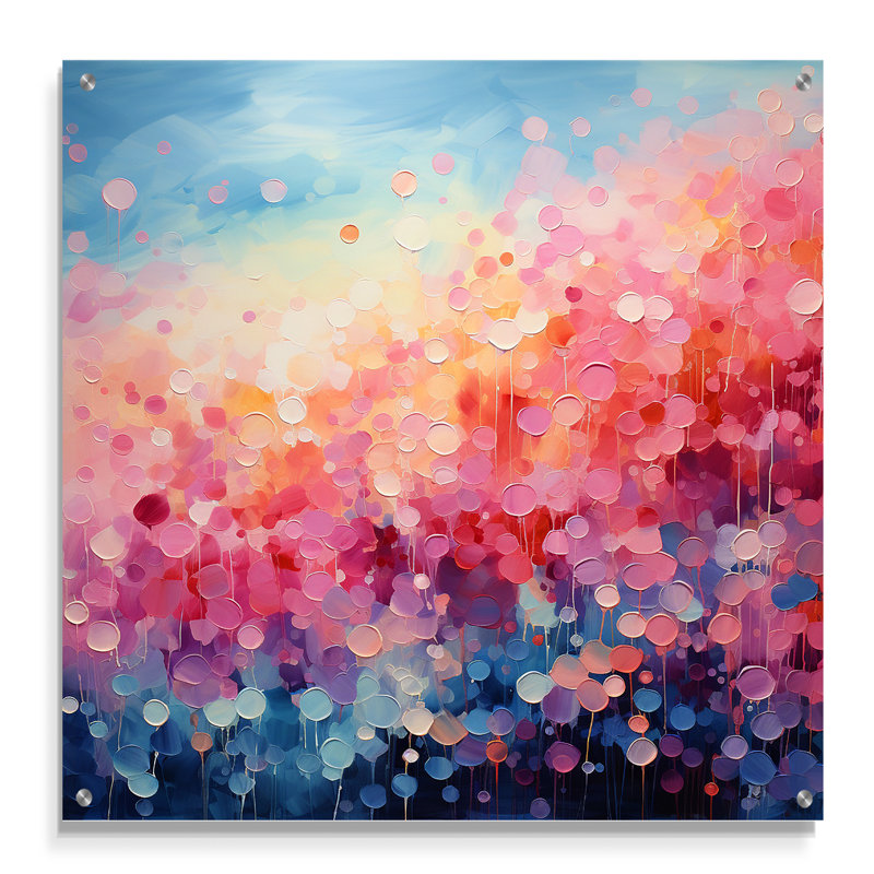 Coffeng - Art mural moderne abstrait en acrylique, H 36 po x l 36 po