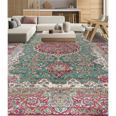 Hand-Knotted High-Quality Red Area Rug