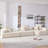 Oversized Modular Sectional Sofa,Luxury Boucle Floor Couch Set,Convertible Compressed Couch,Spacious Foam-Filled Sofa For Living Room,3 PC Free Combination-505251799