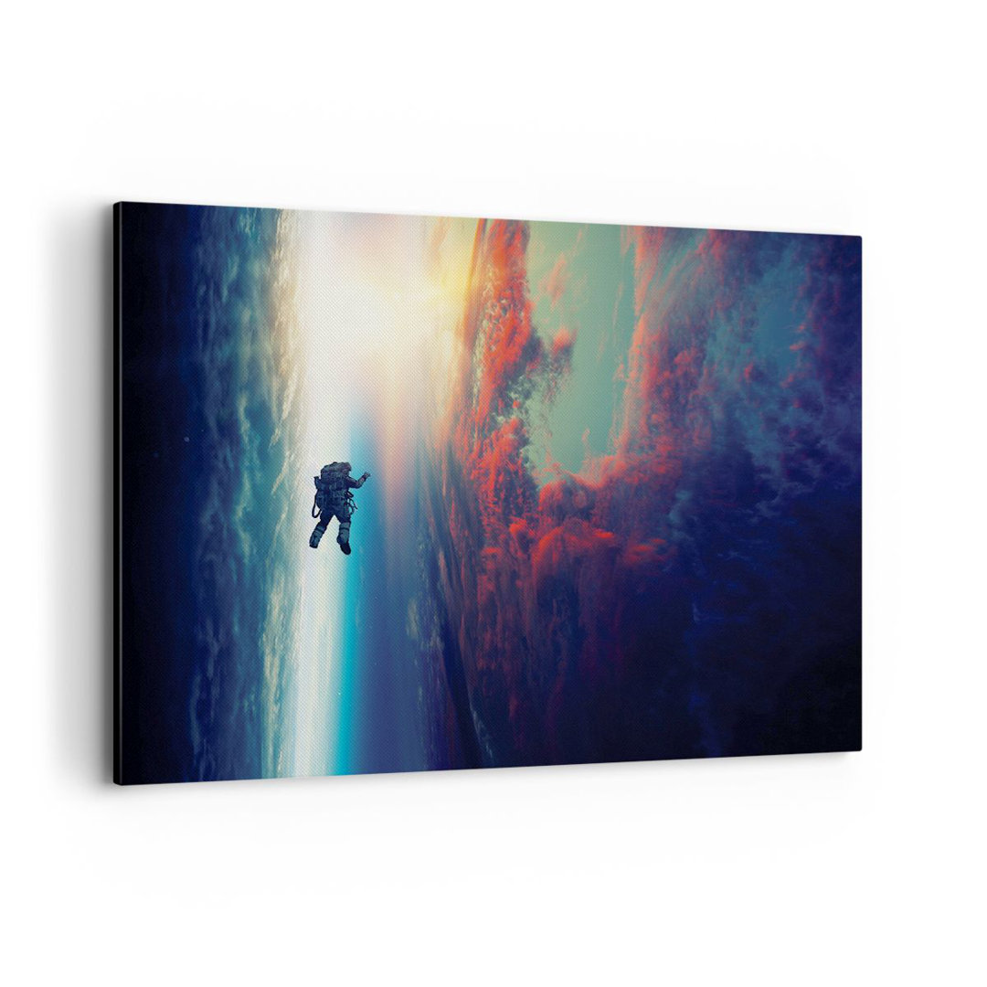 Fotodruck Cosmos Astronaut Planet