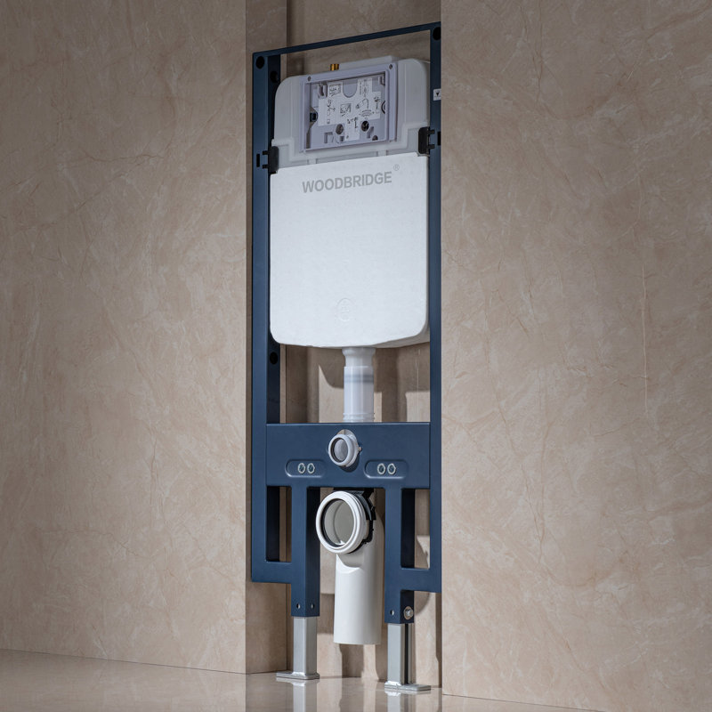 In-Wall 0.8 GPF/1.60 GPF Dual Flush Toilet Tank Carrier System, Seat Not Included