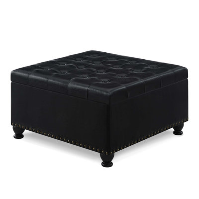 Versatile Storage Ottoman with Stylish Design for Various Rooms by Red Barrel Studio