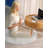 Haja Fluffy Faux Sheepskin Fur Shag Area Rug in White-1128992355