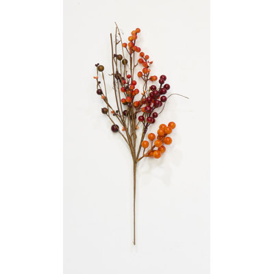 17" Artificial Weatherproof Fall Berry Spray