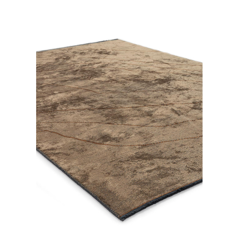 Rapture Abstract Area Rug in Brown, Rectangle 7'10" x 11'2"