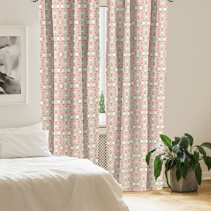 Rideaux 4 panneaux East Urban Home, L 56 po x L 95 po
