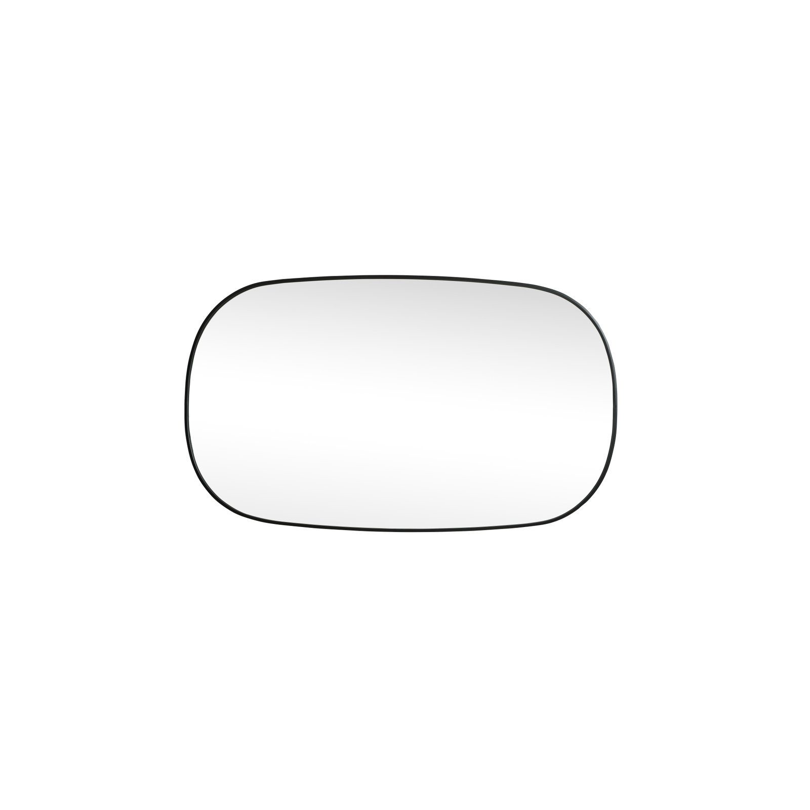 Bertin Metal Oval Wall Mirror, Black, 60" x 36"