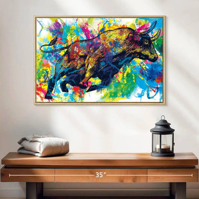 Bull Paint Splash