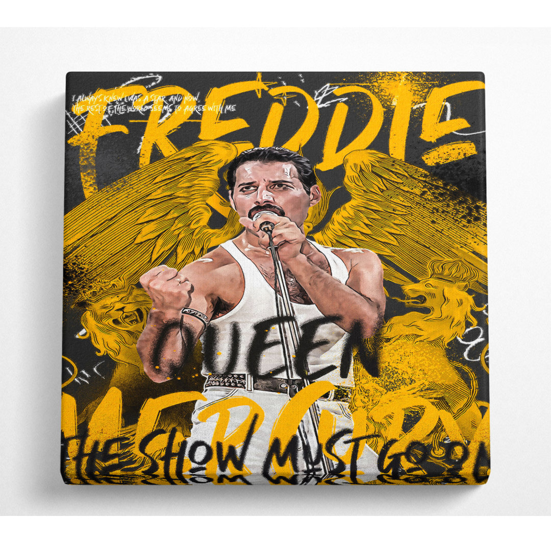 Freddie Mercury the Show Must Go on - Kunstdrucke auf Leinwand