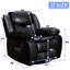 Fauteuil inclinable pivotant en similicuir de 37 po Adwin-105706615