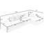 Beige - Design contemporain, rehaussant votre intérieur modulaire minimaliste en forme de L avec tissu éponge