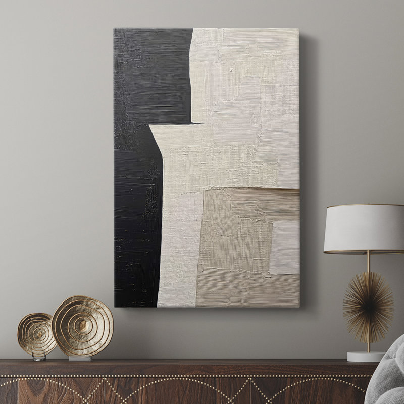 Série ABSTRACT DCXLIX - Cavas de galerie sur mesure, H 27 po x l 18 po