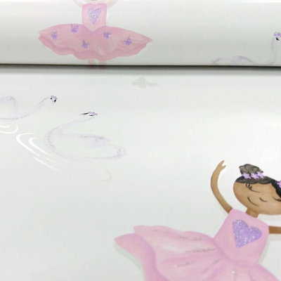 Ballerina 10.05m x 53cm Glitter Wallpaper Roll