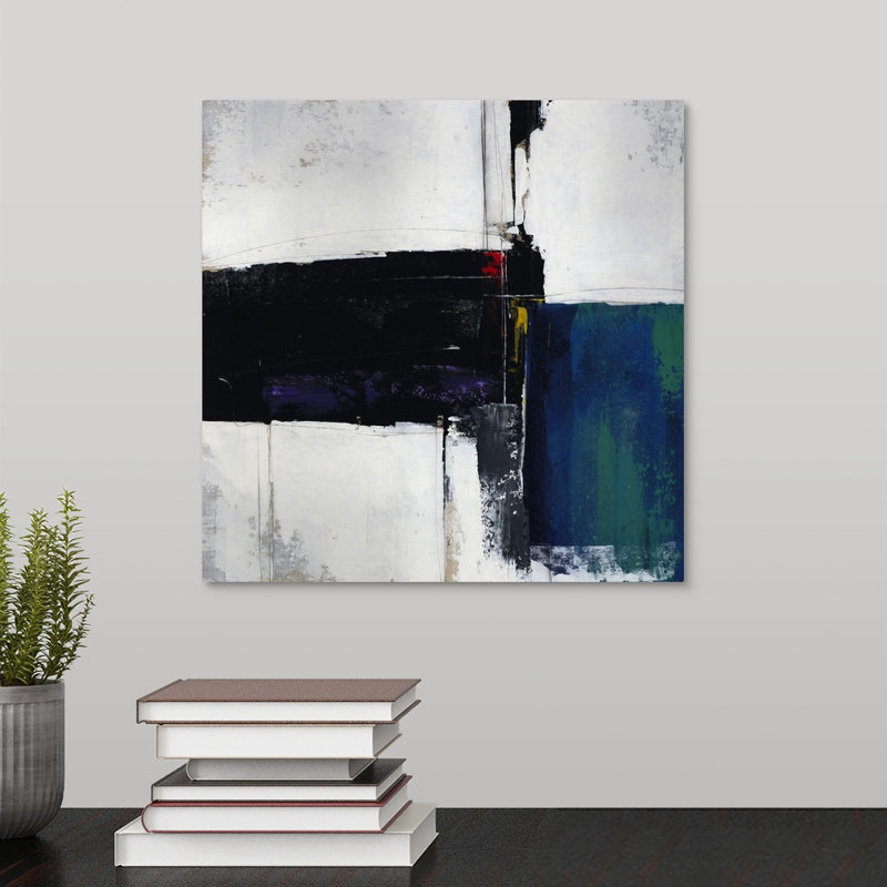 « time frame i », peinture sur toile, Toile tendue, H 12 po x l 12 po x P 1,25 po