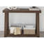 Console en bois massif avec rangement, 46,25 po, canapé avec tablette, table d'entrée étroite pour le couloir, derrière le canapé, salon, vestibule, assemblage facile, noyer