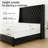 Full Size black Diamond Bed Frame-78894866-78894865