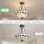 Lustre 3 lumières style urne / bol à intensité variable avec sources lumineuses