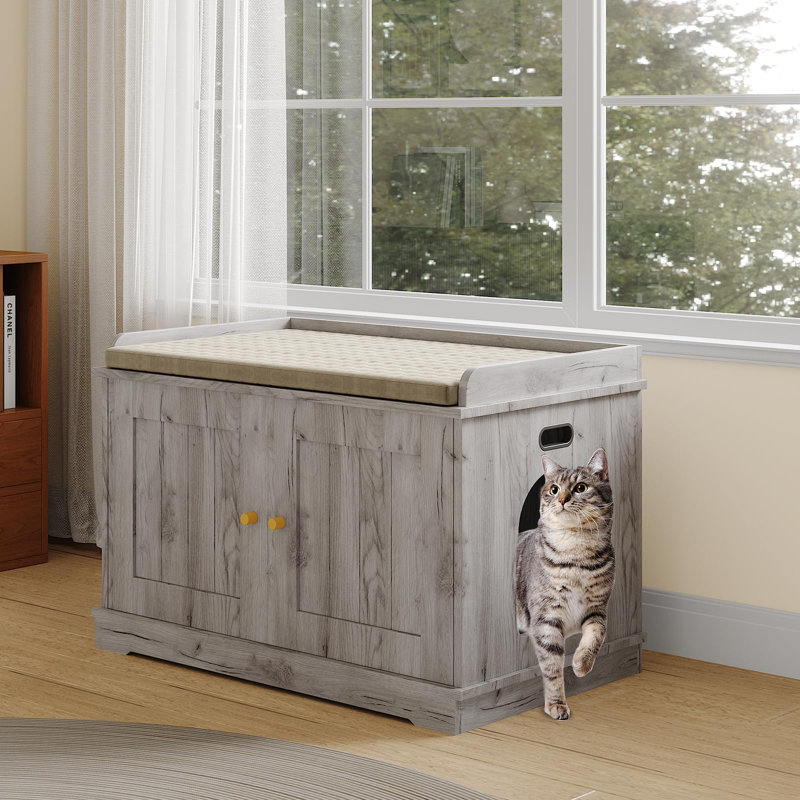 40cm H Cat Tree, Grey