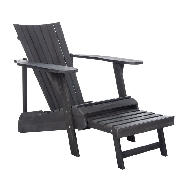 Sesco Acacia Outdoor Adirondack Chair, Gray