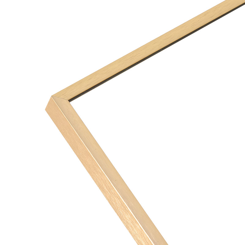 Miroir de plancher pleine longueur FL, Doré, 64 po x 21 po
