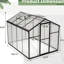 Serre en polycarbonate pour jardins - Installation rapide et grande ventilation à cadre stable-125662340