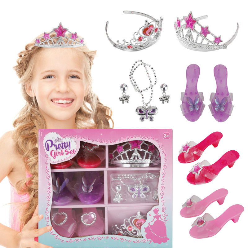 Ensemble d'habillage de princesse - Talons, bijoux et diadèmes