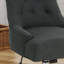 Chaise de bureau moderne en gris foncé, assise, pivotant et réglable