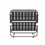Lit pliant de 75 po x 46 po de large avec tête de lit réglable, lit extra long escamotable pour les personnes de grande taille, matelas en mousse viscoélastique de 5 po, lit d'invité robuste sur roulettes, lit simple spacieux