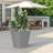 Tall Metal Tapered Planter – Large Outdoor & Indoor Garden Plant Pot with Drainage Hole and Rubber Plug, Stylish Burnished for Home and Patio-44186891-44186889