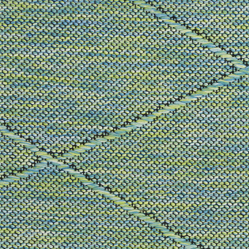 Tapis intérieur / extérieur lavable à la machine Dakhia, Rectangle 6 pi x 9 pi