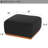 Square Solid Wood Fabric Ottoman-792026056