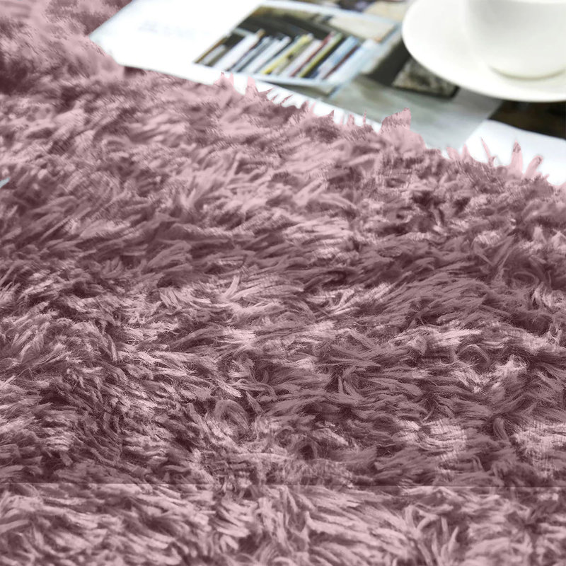 Soft Fluffy Living Room Large Area Rug, Rectangle 50 x 80 cm, Tye Dye Pink/Lilac