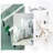 100% Long-Staple Cotton Duvet Cover Set,  Ultra Soft & Breathable Sateen Weave, Green Eucalyptus Leaves Plant Print, 3-Piece Bedding Set with Zipper Closure & Corner Ties-1529485763