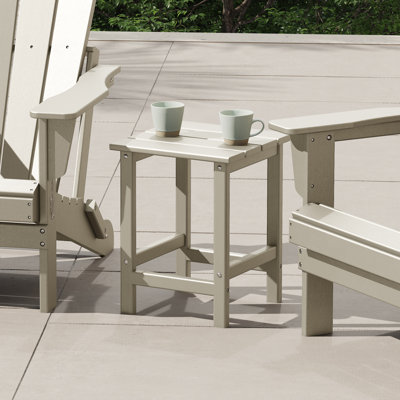 Shavon All Weather Adirondack Outdoor HDPE Side Table