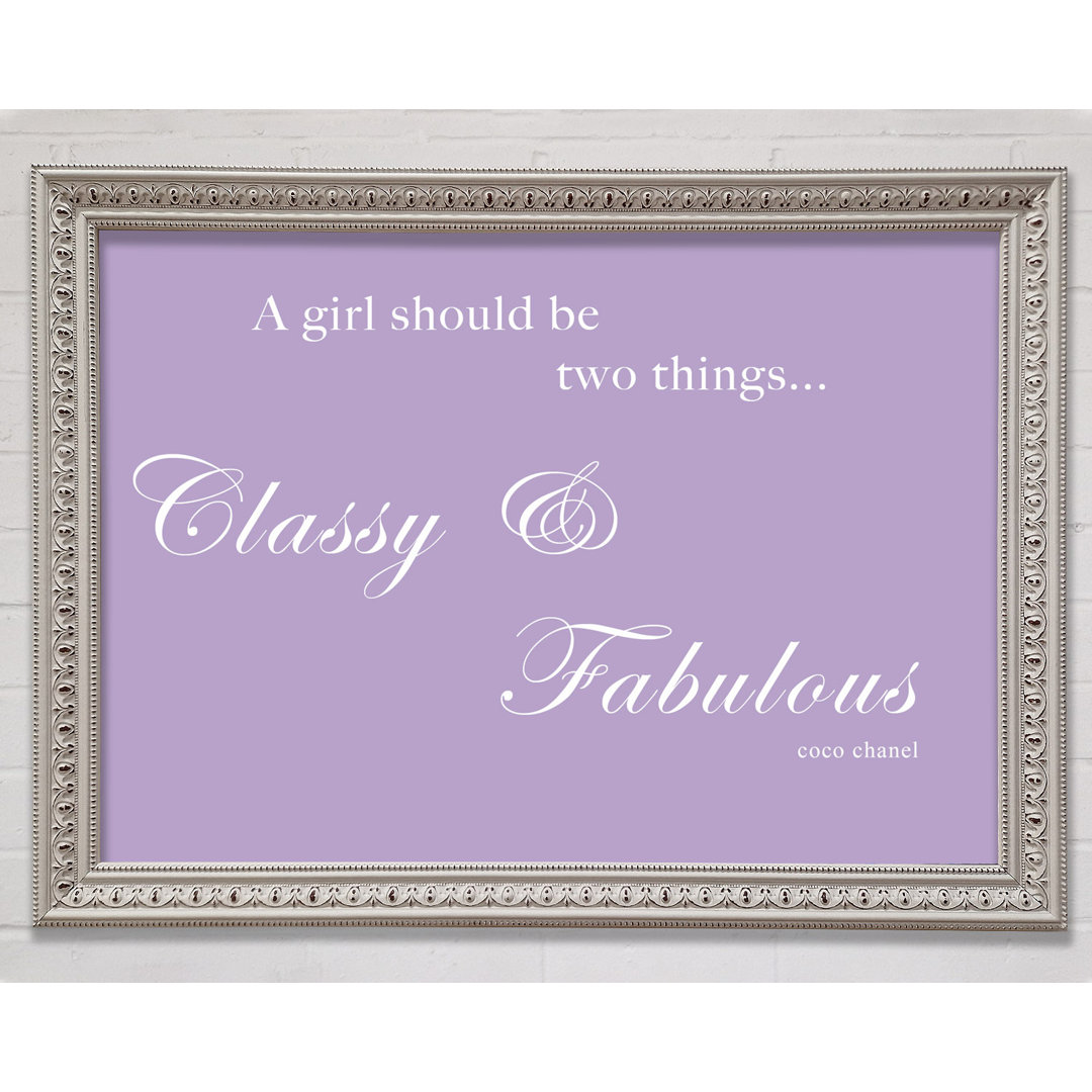 Classy N Fabulous Lilac - Druck