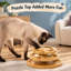 Tour à balles en bois pour chats d'intérieur, avec plateau casse-tête et balles tournantes, conçu pour le jeu autonome, l'exercice, la stimulation mentale et l'enrichissement du foyer.