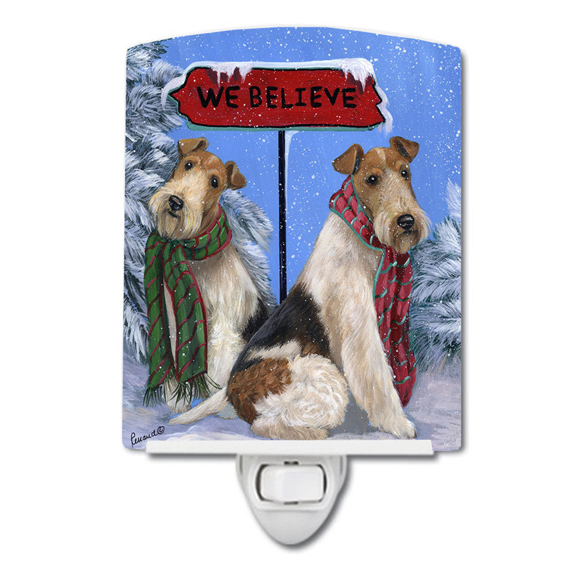 Veilleuse Boxer, Fox Terrier « We Believe »