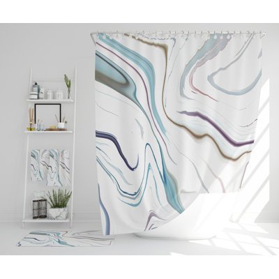 Nassin Polyester Shower Curtain Set