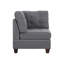 Canapé modulaire modulaire 6 pièces Mobilier de salon modulaire capitonné capitonné gris