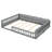 Platform Bed With Guardrail And Pillow For Full Size, Gray Style Size Wood Comfortable In - Enhances Bedroom Mobility-127635433