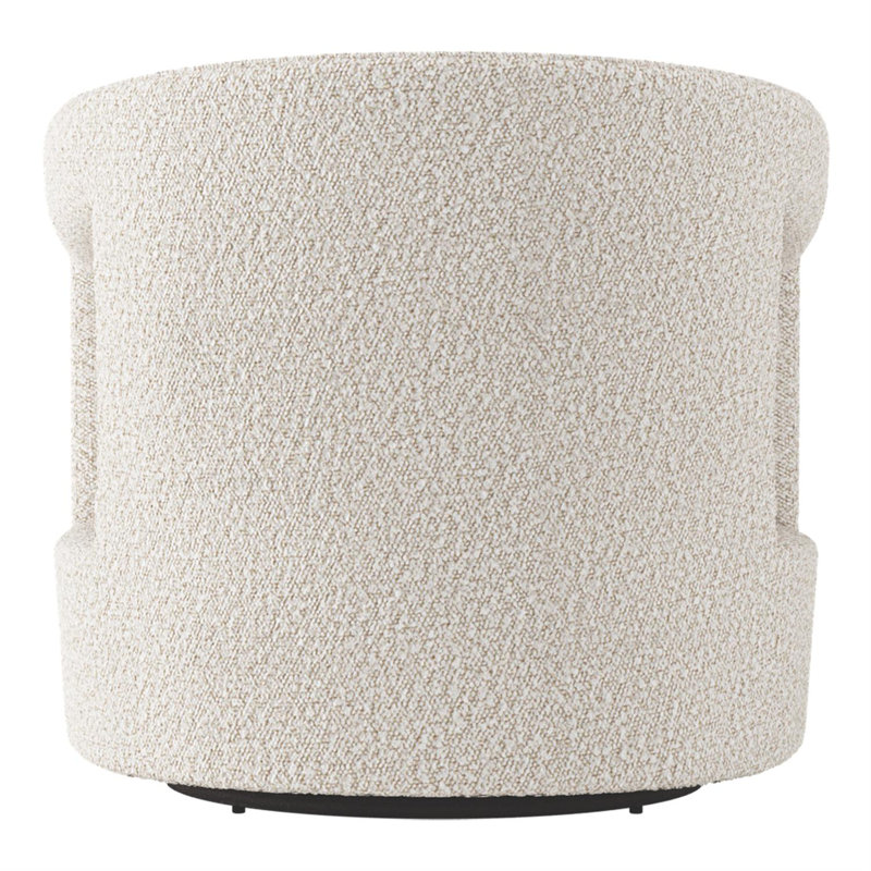 Alana Upholstered Swivel Barrel Chair, Cream Boucle 1146-002
