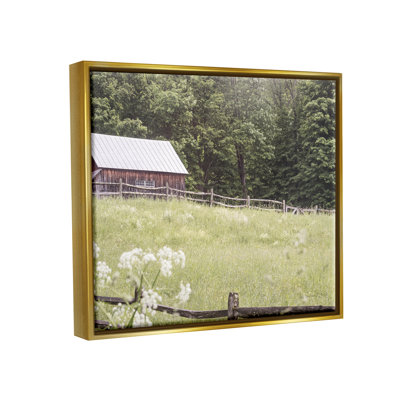 Rural Country Cottage Grassland Field by Sue Schlabach - Photograph on Canvas