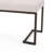 Upholstered Button Tufted Bench,Beige and Bronze