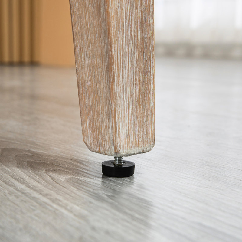 De 2 tabourets à hauteur de comptoir, beige - coussins pour la détente et chaises en bois, (2) pieds stables